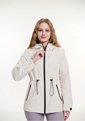Women's Lightweight Water-repellent Raincoat Jacket