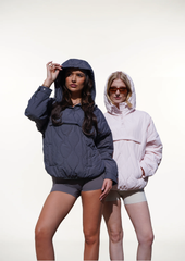 Women's Packable Quilted Water - Repellent Hooded Pullover